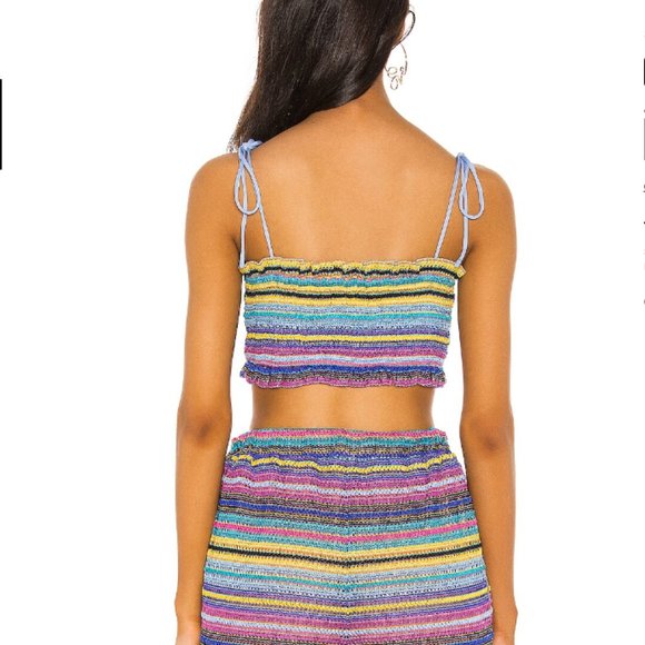 NWOT MAJORELLE Sawyer Top in rainbow size small - Picture 4 of 6